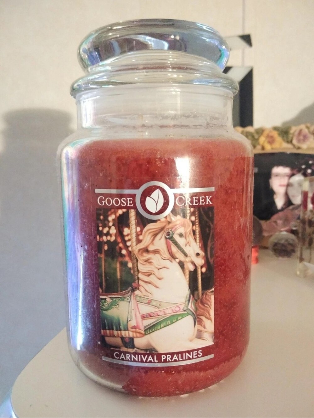 New Very Rare Goose Creek Retired Carnival Pralines Large Jar Scented Candle